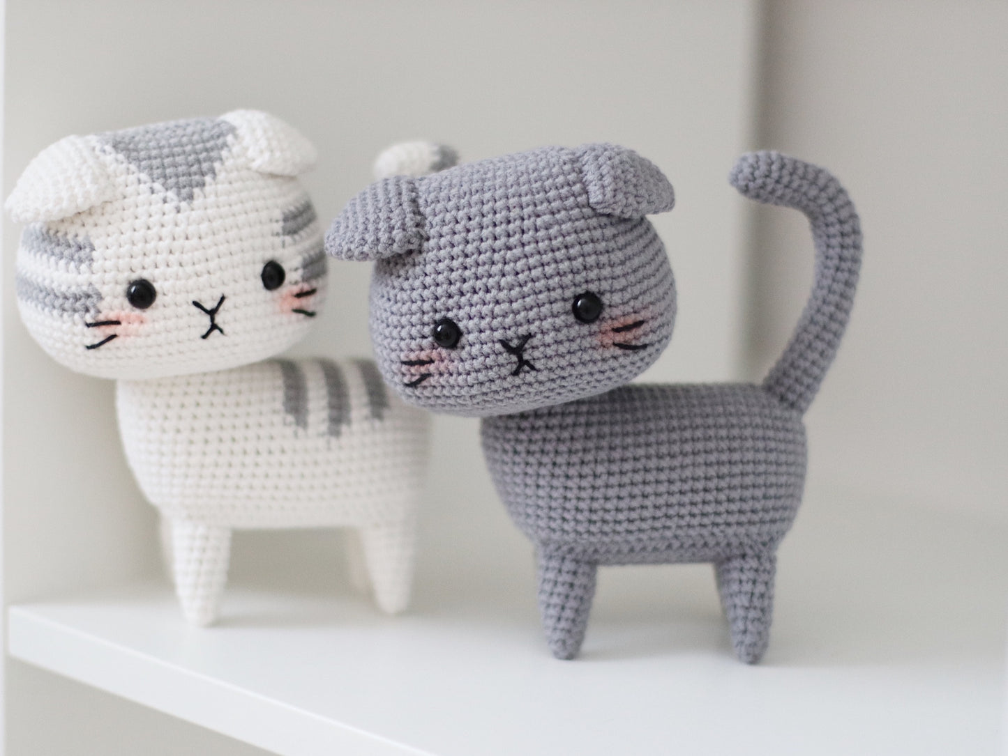 Create Your Own Scottish Fold Cat Amigurumi - Grey & Silver Tabby Patterns Included | Hainchan