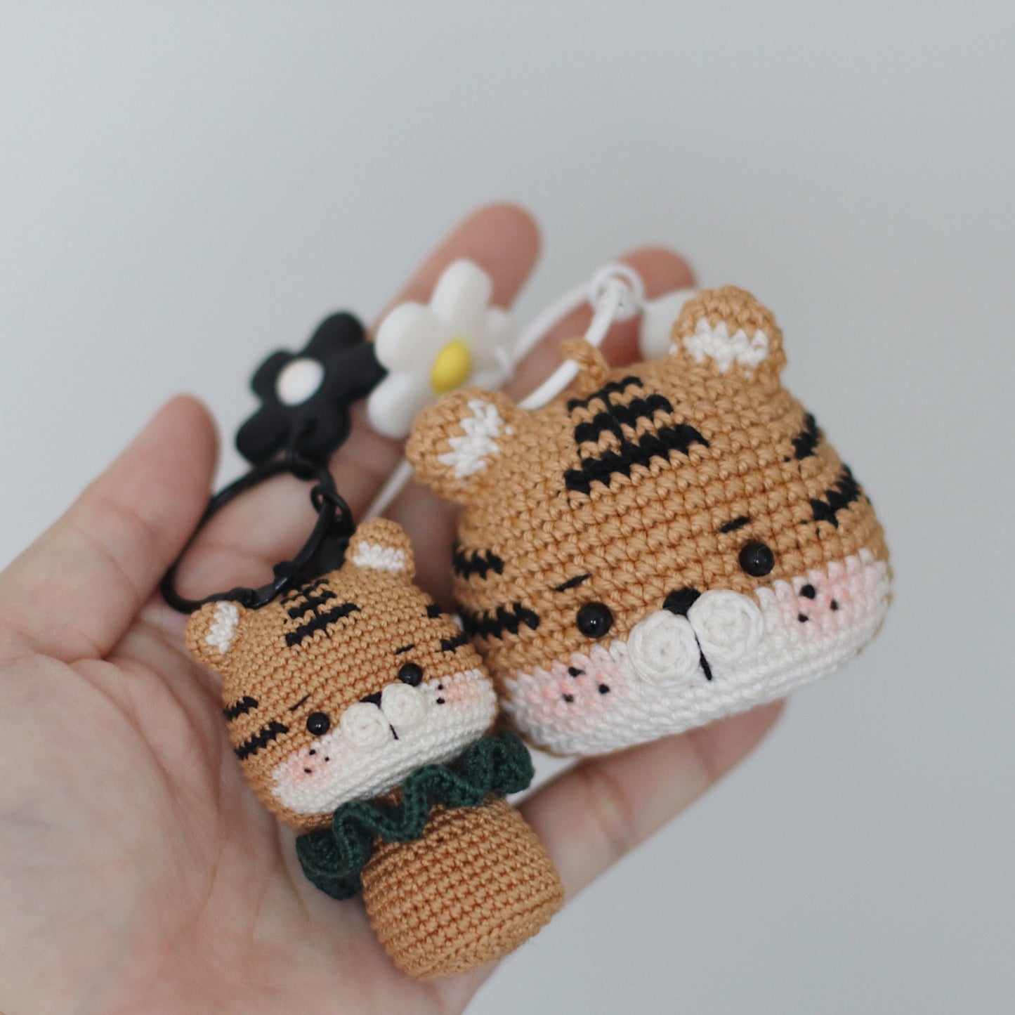 Crochet Tiger Head Pattern by Hainchan - DIY Keychain and Bagcharm