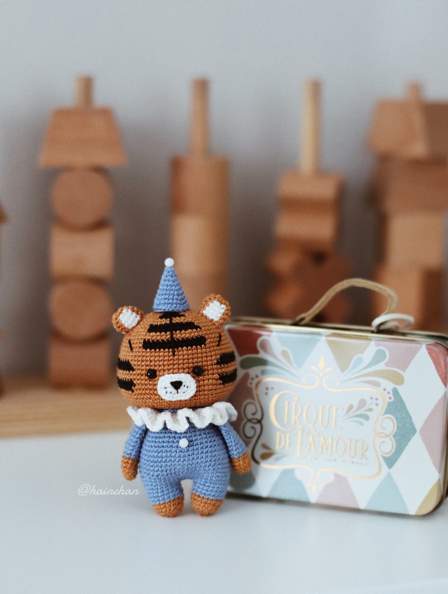 Amber the Tiger Crochet Pattern - 9 CM Tall | Hainchan