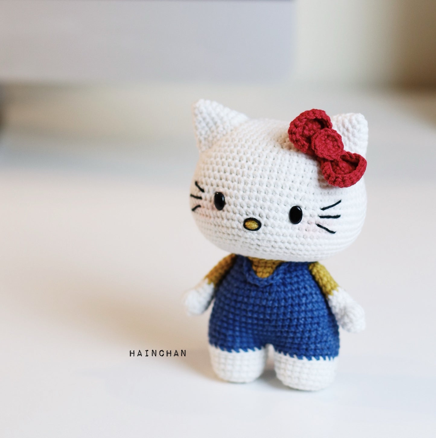 Charming Kitty Crochet Pattern by Hainchan - Whimsical Cat Amigurumi Guide, Instant PDF Download, Handmade Toy Tutorial